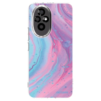 Picasee átlátszó szilikon tok az alábbi mobiltelefonokra Honor 200 Pro 5G - Pink liquid