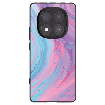 Picasee fekete szilikon tok az alábbi mobiltelefonokra Xiaomi Redmi Note 14 Pro+ 5G - Pink liquid