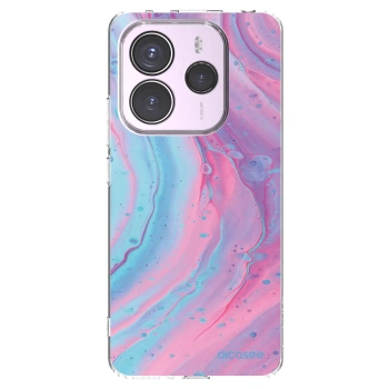 Picasee átlátszó szilikon tok az alábbi mobiltelefonokra Xiaomi Redmi Note 14 5G - Pink liquid