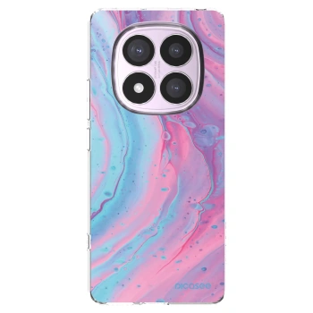 Picasee átlátszó szilikon tok az alábbi mobiltelefonokra Xiaomi Redmi Note 14 Pro 4G - Pink liquid