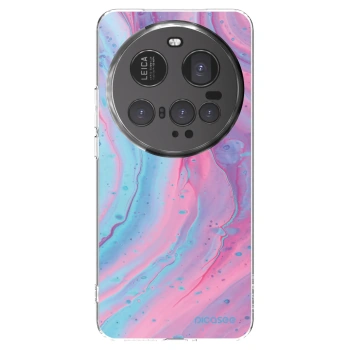 Picasee átlátszó szilikon tok az alábbi mobiltelefonokra Xiaomi 15 Ultra - Pink liquid