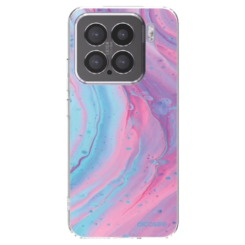 Picasee átlátszó szilikon tok az alábbi mobiltelefonokra Xiaomi 15 - Pink liquid