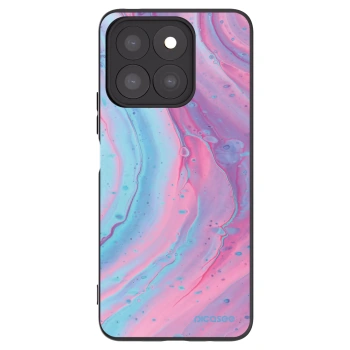 Picasee fekete szilikon tok az alábbi mobiltelefonokra Honor X8c - Pink liquid