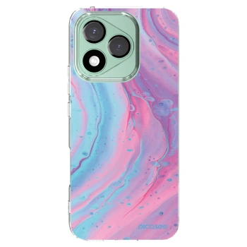 Picasee átlátszó szilikon tok az alábbi mobiltelefonokra Honor 400 Lite 5G - Pink liquid
