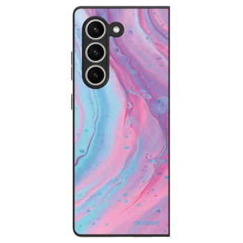 Szilikon tok erre a típusra Samsung Galaxy Z Fold5 5G - Pink liquid