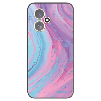 Picasee fekete szilikon tok az alábbi mobiltelefonokra Honor 400 5G - Pink liquid