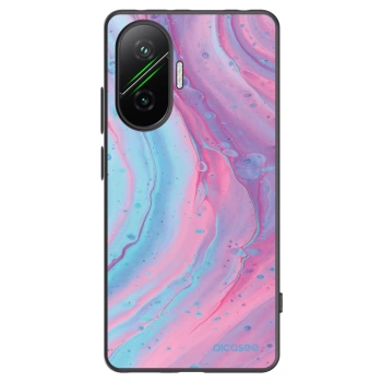 Picasee fekete szilikon tok az alábbi mobiltelefonokra Xiaomi Poco F7 5G - Pink liquid