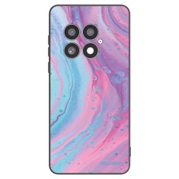 Picasee fekete szilikon tok az alábbi mobiltelefonokra OnePlus 13 5G - Pink liquid