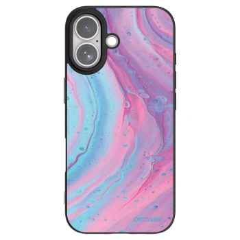Picasee fekete szilikon tok az alábbi mobiltelefonokra Apple iPhone 17 - Pink liquid