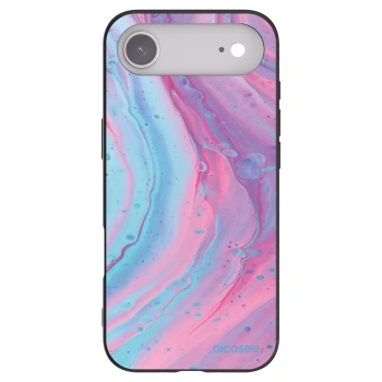 Picasee fekete szilikon tok az alábbi mobiltelefonokra Apple iPhone Air - Pink liquid