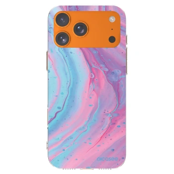 Picasee átlátszó szilikon tok az alábbi mobiltelefonokra Apple iPhone 17 Pro Max - Pink liquid