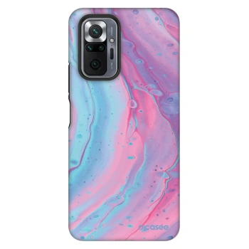 Szilikon tok erre a típusra Xiaomi Redmi Note 10 Pro - Pink liquid