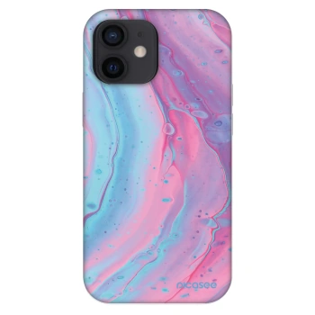 Szilikon tok erre a típusra Apple iPhone 12 mini - Pink liquid