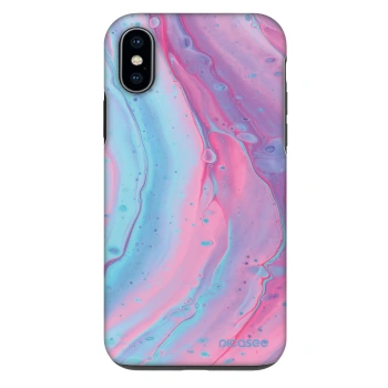 Szilikon tok erre a típusra Apple iPhone X/XS - Pink liquid