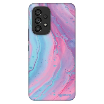 Szilikon tok erre a típusra Samsung Galaxy A53 5G A536 - Pink liquid