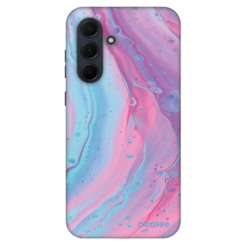 Szilikon tok erre a típusra Samsung Galaxy A35 5G A356B - Pink liquid