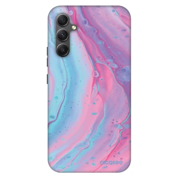 Szilikon tok erre a típusra Samsung Galaxy A34 5G A346B - Pink liquid
