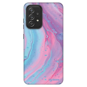 Szilikon tok erre a típusra Samsung Galaxy A52 5G A525F - Pink liquid