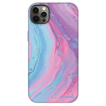 Szilikon tok erre a típusra Apple iPhone 12 Pro Max - Pink liquid