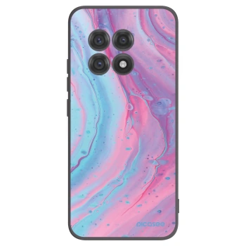 Picasee fekete szilikon tok az alábbi mobiltelefonokra OnePlus 13R 5G - Pink liquid