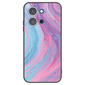 Picasee fekete szilikon tok az alábbi mobiltelefonokra Xiaomi Redmi 15C 4G - Pink liquid