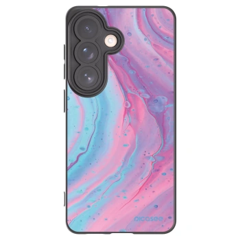 Picasee fekete szilikon tok az alábbi mobiltelefonokra Samsung Galaxy S26 - Pink liquid