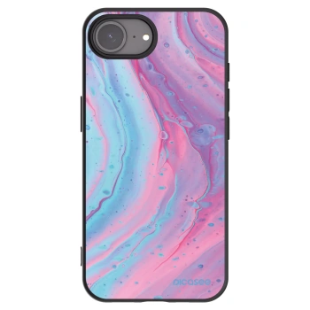 Picasee fekete szilikon tok az alábbi mobiltelefonokra Apple iPhone 17e - Pink liquid