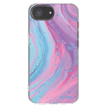 Picasee átlátszó szilikon tok az alábbi mobiltelefonokra Apple iPhone 17e - Pink liquid