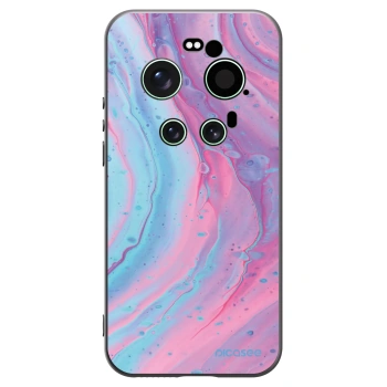 Picasee fekete szilikon tok az alábbi mobiltelefonokra Xiaomi 17 Ultra - Pink liquid