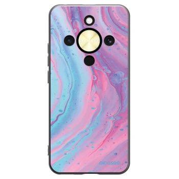 Picasee fekete szilikon tok az alábbi mobiltelefonokra Honor Magic8 Lite 5G - Pink liquid