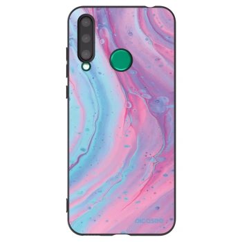 Picasee fekete szilikon tok az alábbi mobiltelefonokra Honor 20 Lite - Pink liquid
