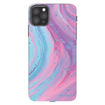 Picasee átlátszó szilikon tok az alábbi mobiltelefonokra Apple iPhone 11 Pro Max - Pink liquid