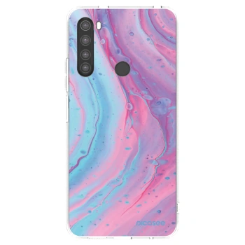 Picasee átlátszó szilikon tok az alábbi mobiltelefonokra Xiaomi Redmi Note 8 - Pink liquid
