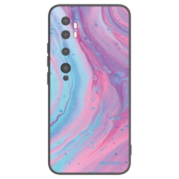 Picasee fekete szilikon tok az alábbi mobiltelefonokra Xiaomi Mi Note 10 (Pro) - Pink liquid