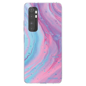 Picasee átlátszó szilikon tok az alábbi mobiltelefonokra Xiaomi Mi Note 10 Lite - Pink liquid