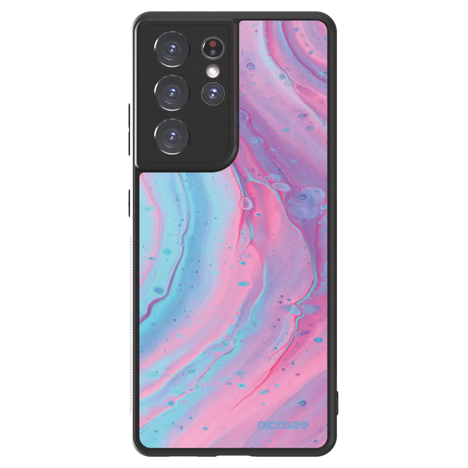 Picasee ULTIMATE CASE Samsung Galaxy S21 Ultra 5G G998B - készülékre - Pink liquid
