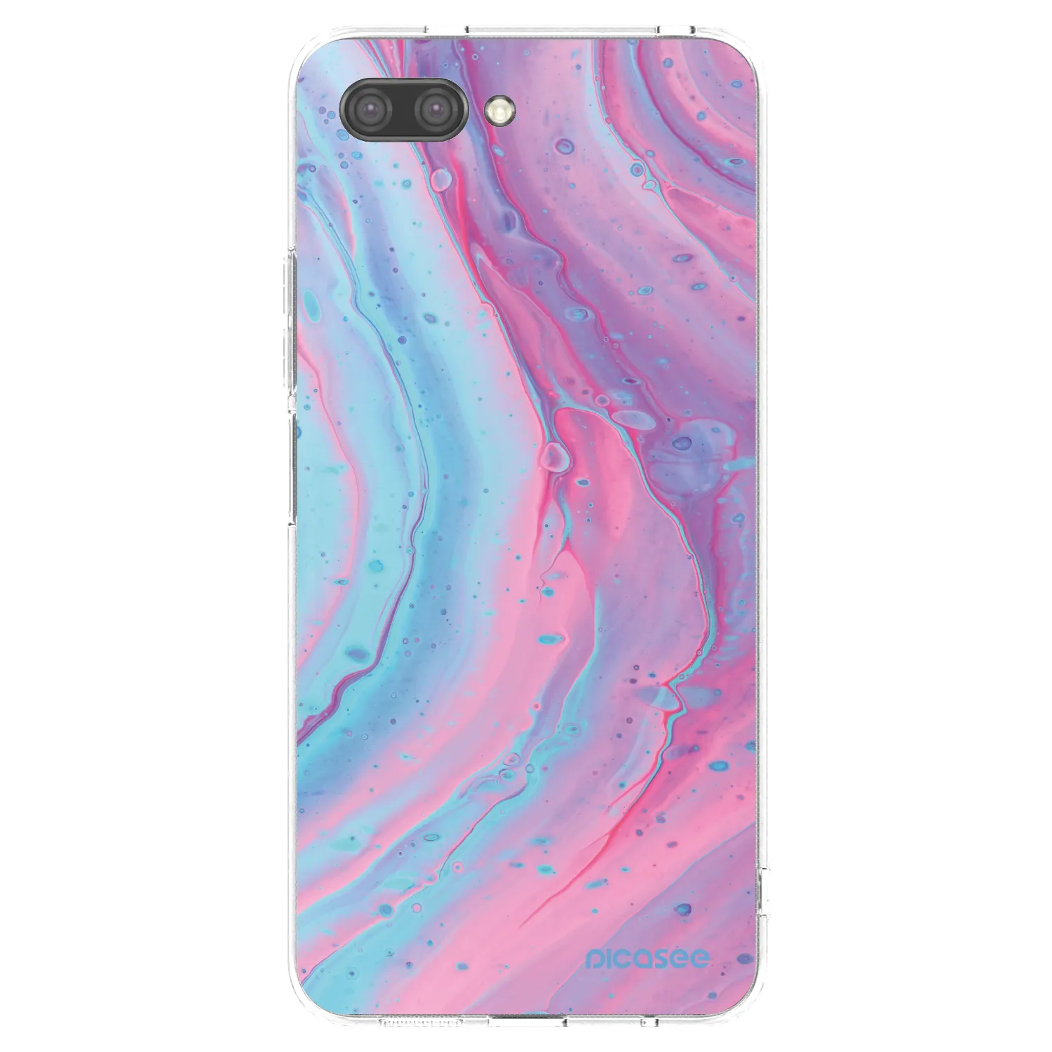 Picasee átlátszó szilikon tok az alábbi mobiltelefonokra Honor 10 - Pink liquid