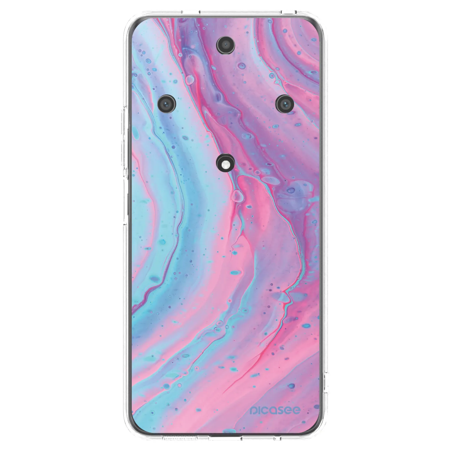 Picasee átlátszó szilikon tok az alábbi mobiltelefonokra Honor Magic5 Lite 5G - Pink liquid
