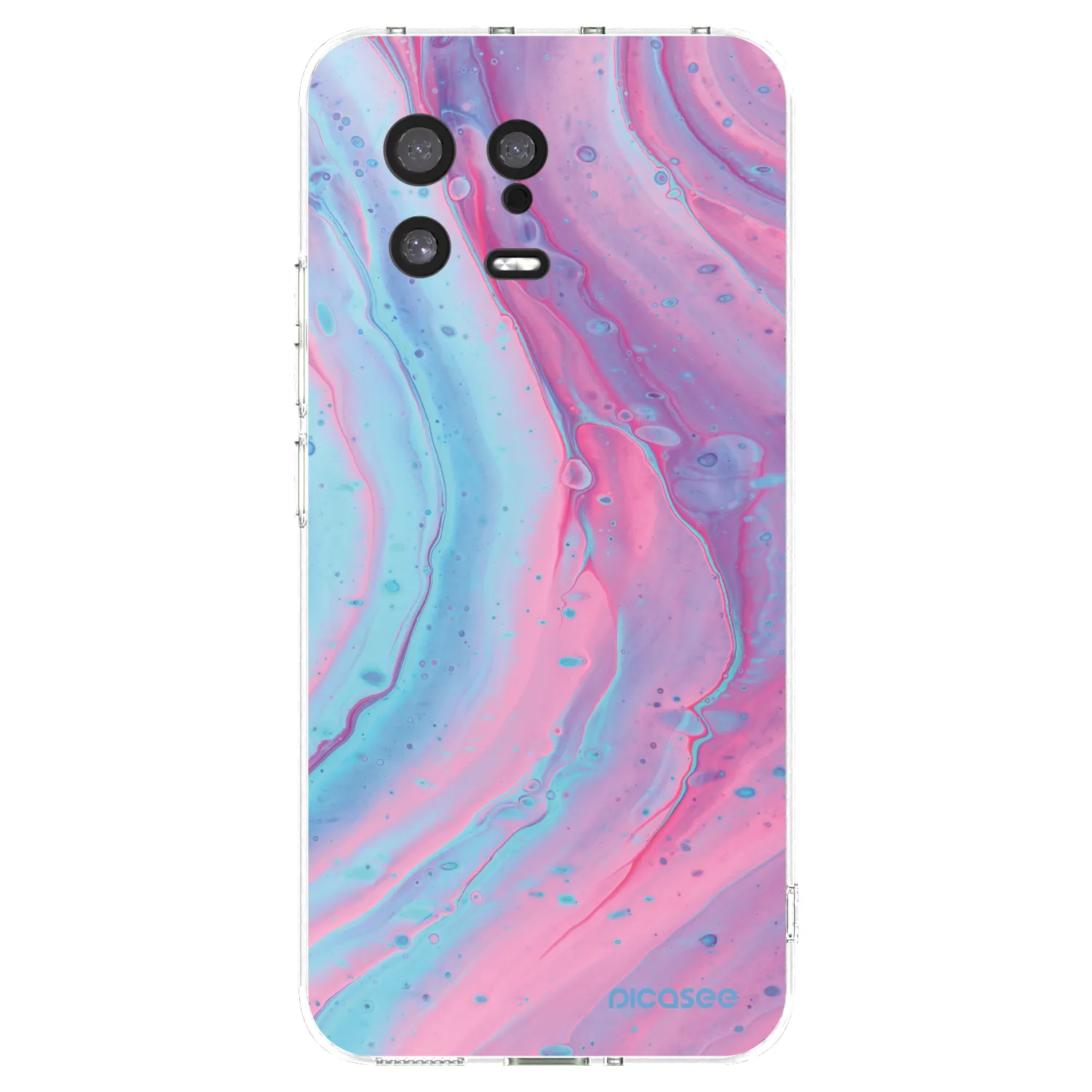 Picasee átlátszó szilikon tok az alábbi mobiltelefonokra Xiaomi 13 - Pink liquid