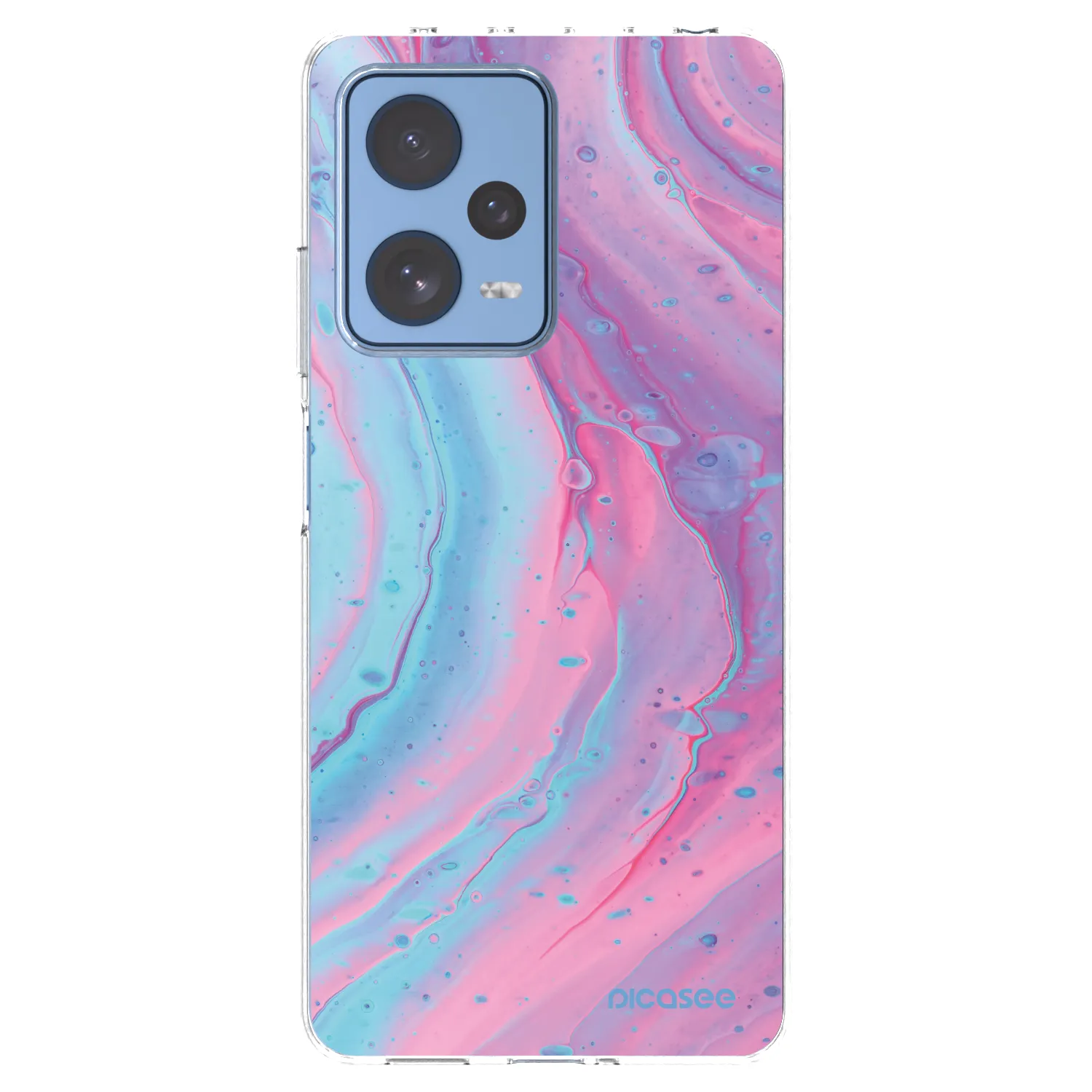 Picasee átlátszó szilikon tok az alábbi mobiltelefonokra Xiaomi Redmi Note 12 Pro 5G - Pink liquid