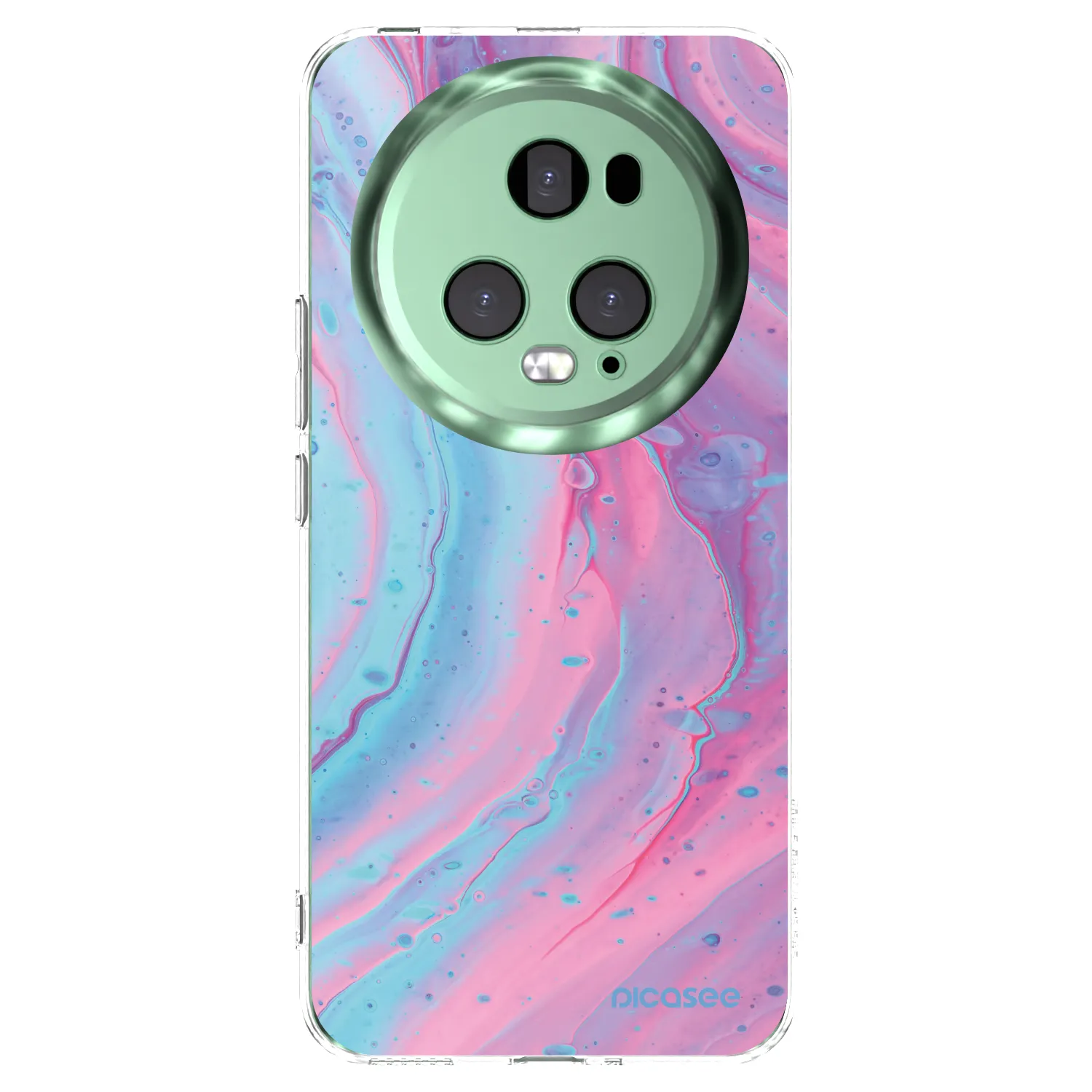 Picasee átlátszó szilikon tok az alábbi mobiltelefonokra Honor Magic5 Pro - Pink liquid