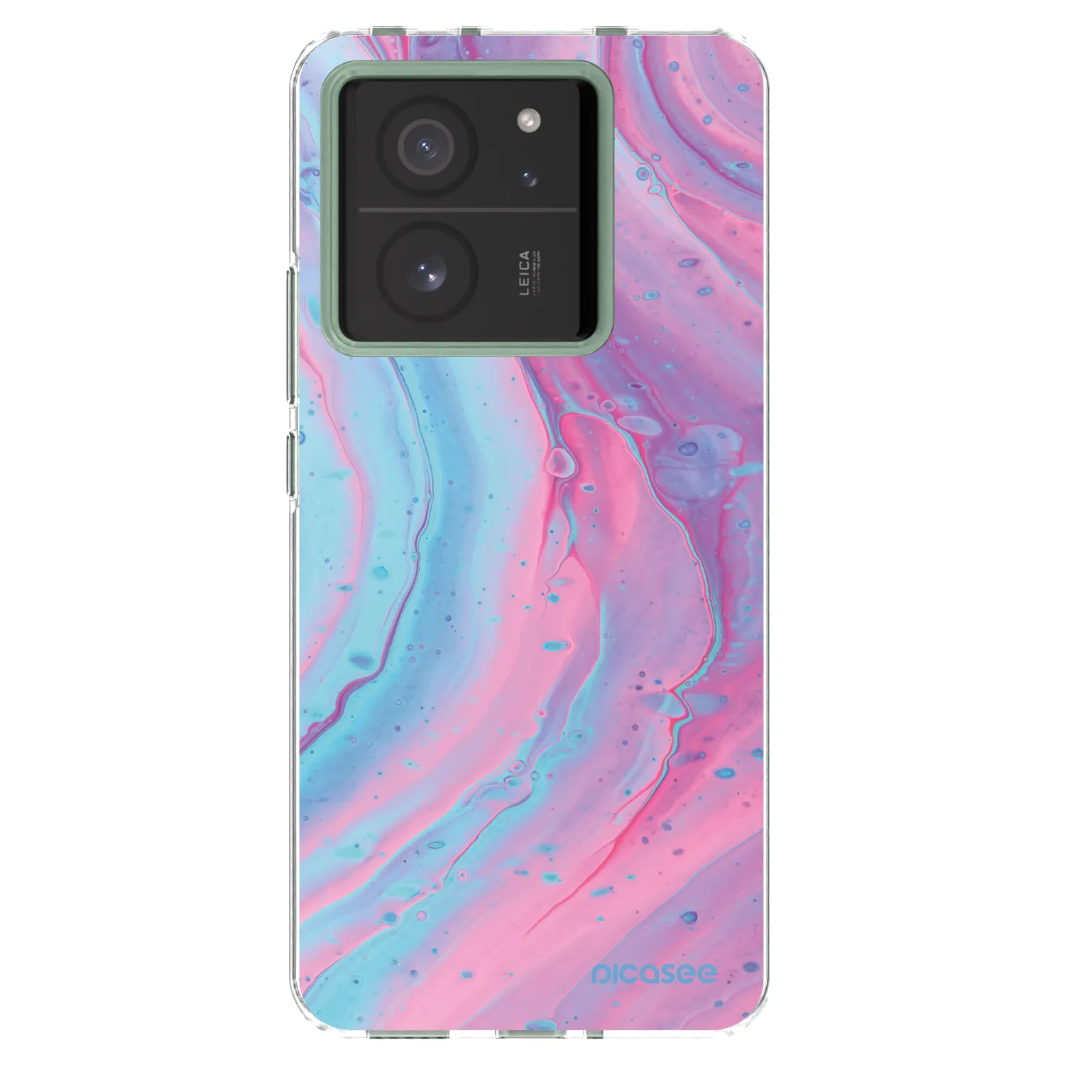 Picasee átlátszó szilikon tok az alábbi mobiltelefonokra Xiaomi 13T Pro - Pink liquid
