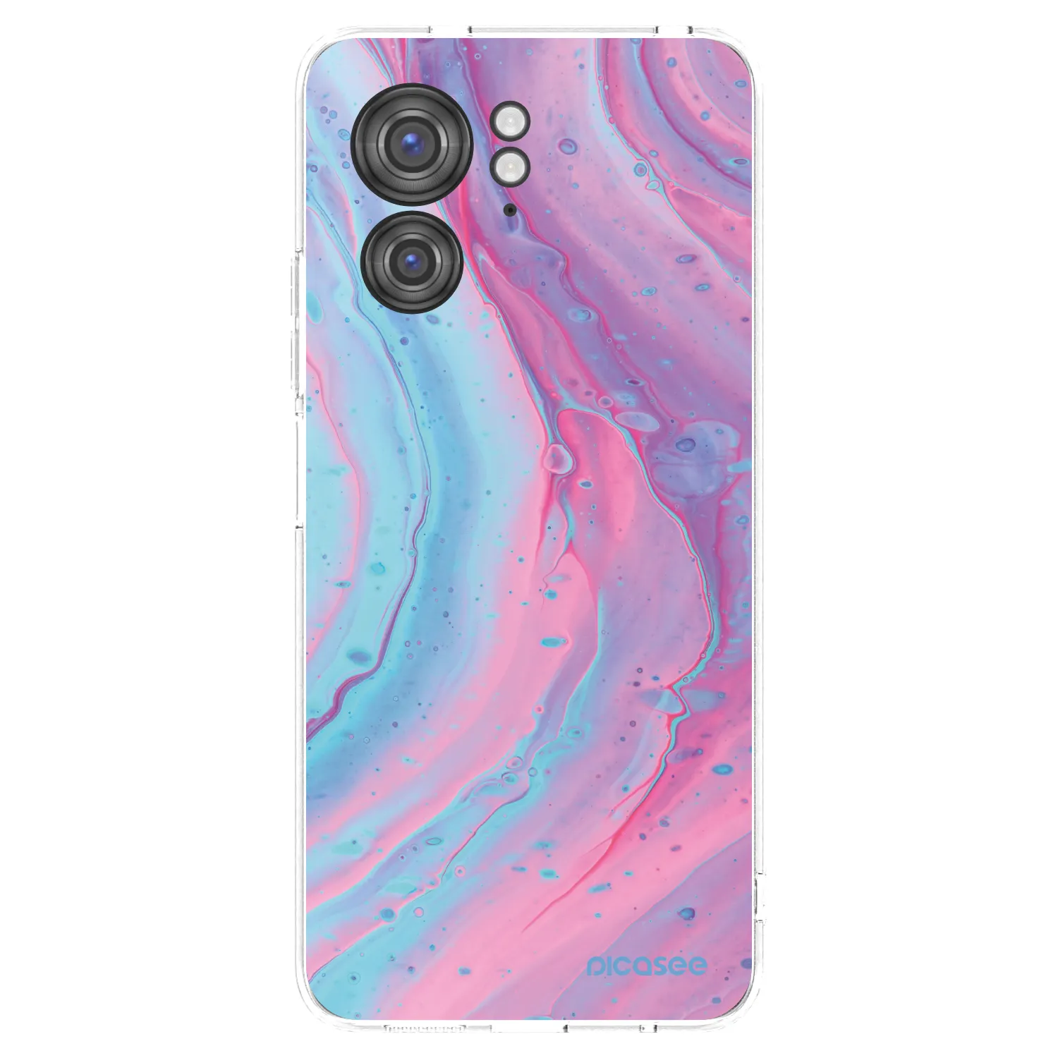 Picasee átlátszó szilikon tok az alábbi mobiltelefonokra Motorola Edge 40 - Pink liquid