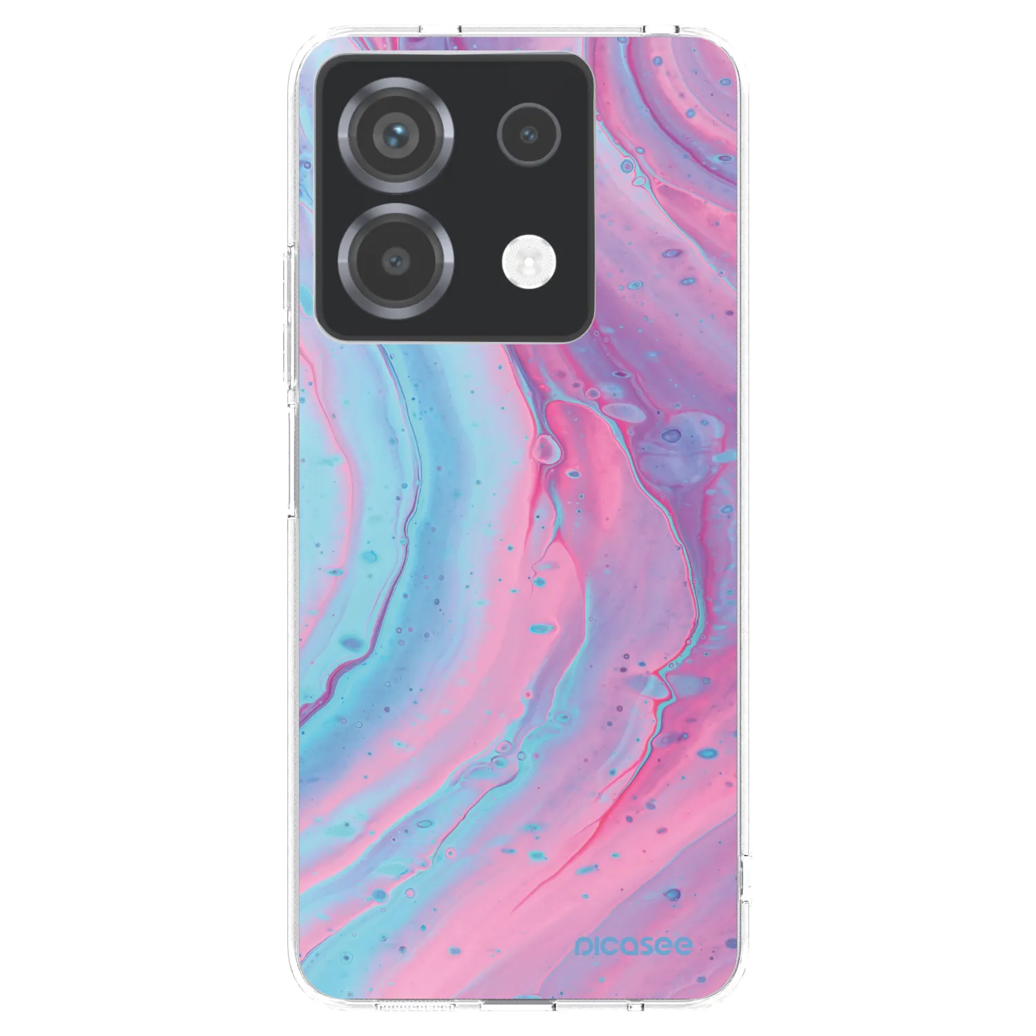 Picasee átlátszó szilikon tok az alábbi mobiltelefonokra Xiaomi Poco X6 - Pink liquid