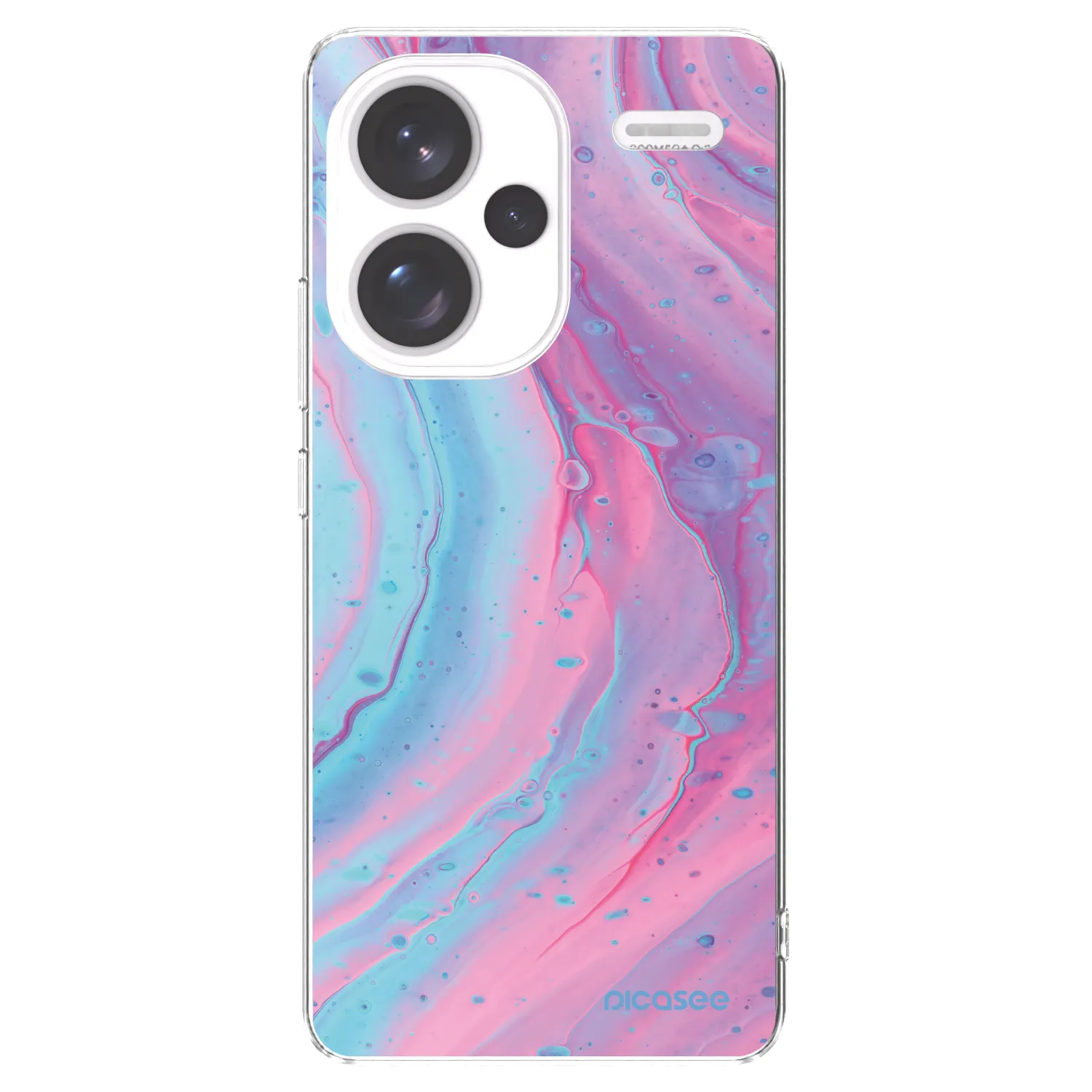 Picasee átlátszó szilikon tok az alábbi mobiltelefonokra Xiaomi Redmi Note 13 Pro+ 5G - Pink liquid