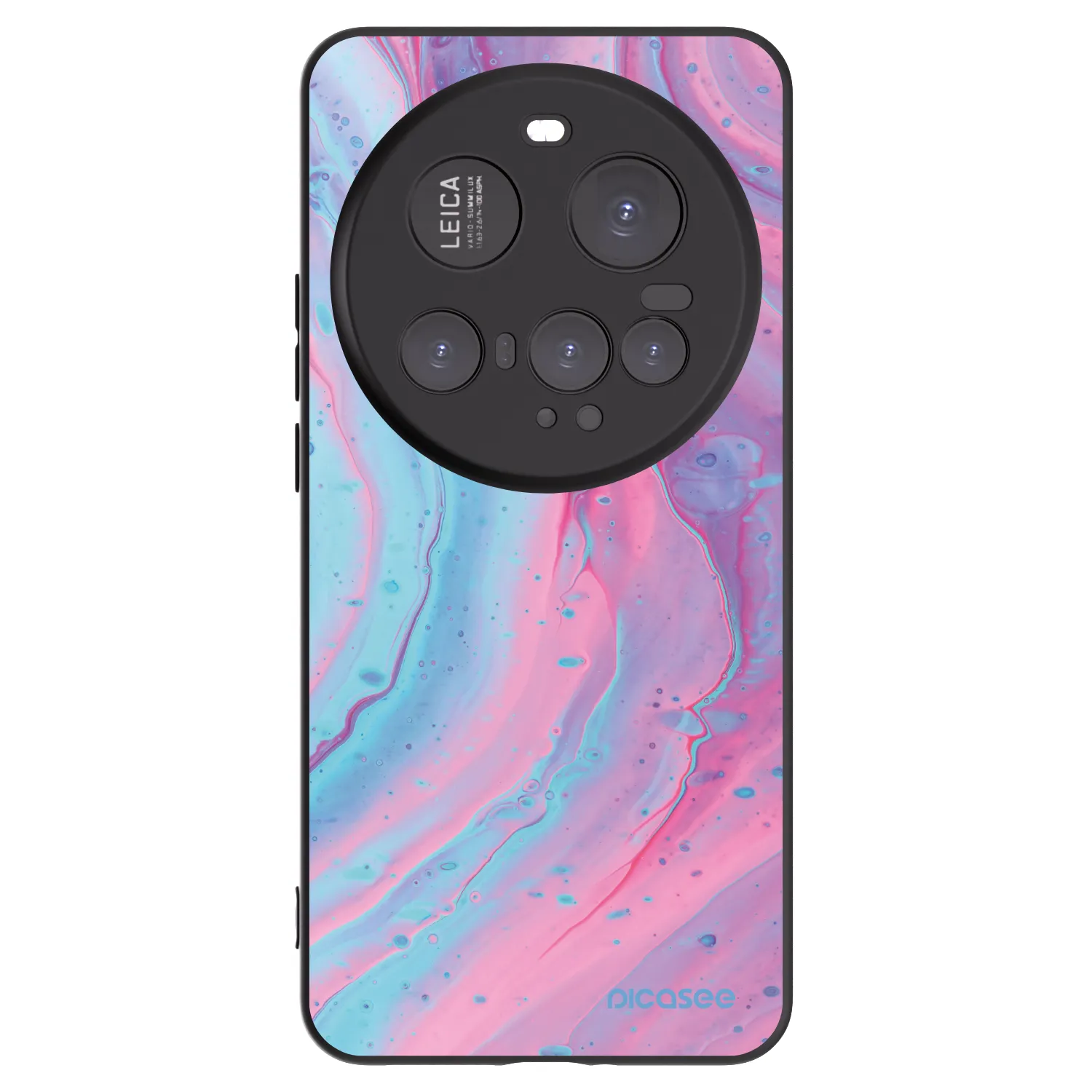 Picasee fekete szilikon tok az alábbi mobiltelefonokra Xiaomi 15 Ultra - Pink liquid