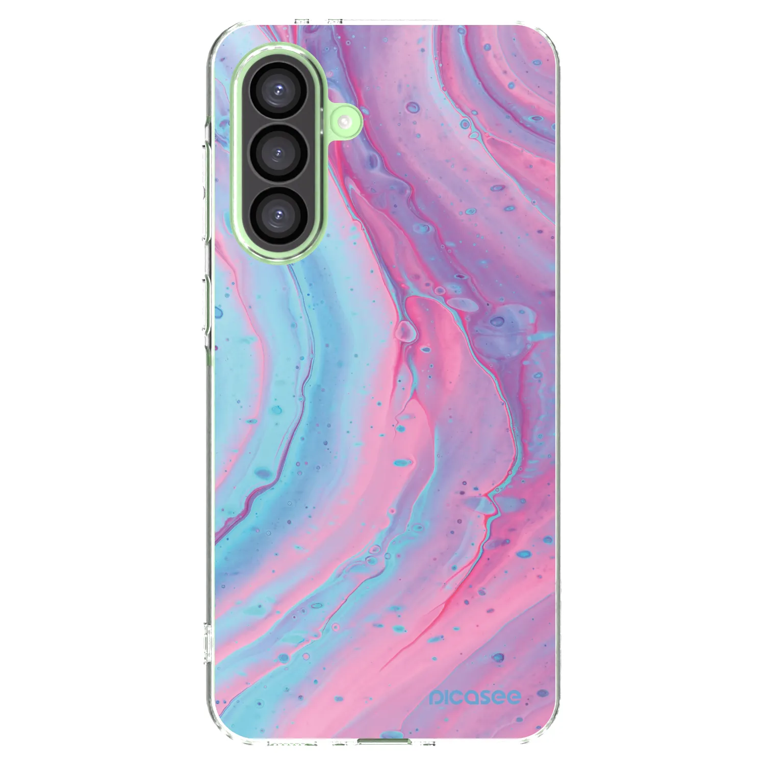 Picasee átlátszó szilikon tok az alábbi mobiltelefonokra Samsung Galaxy A26 5G A266B - Pink liquid