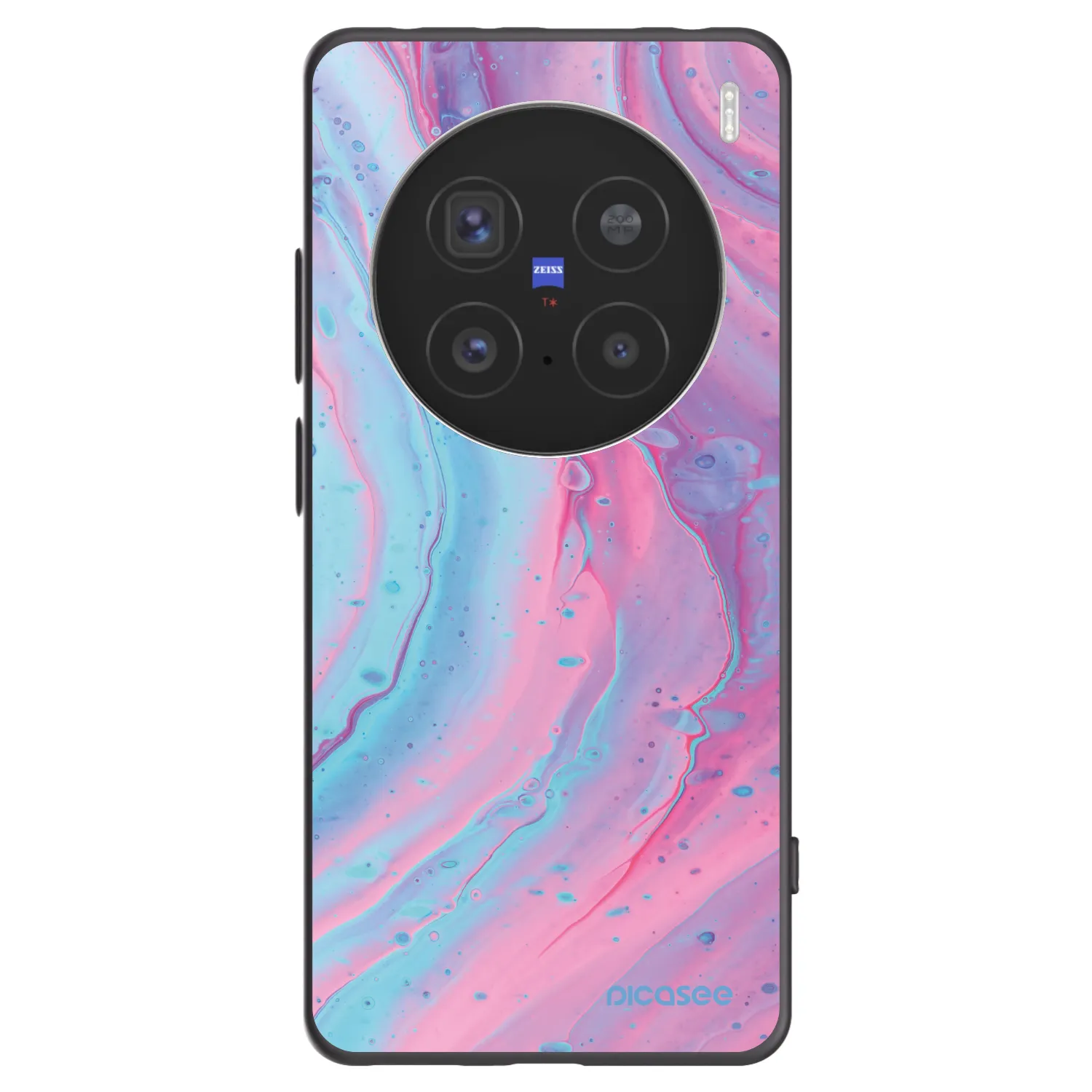 Picasee fekete szilikon tok az alábbi mobiltelefonokra Vivo X200 Pro - Pink liquid