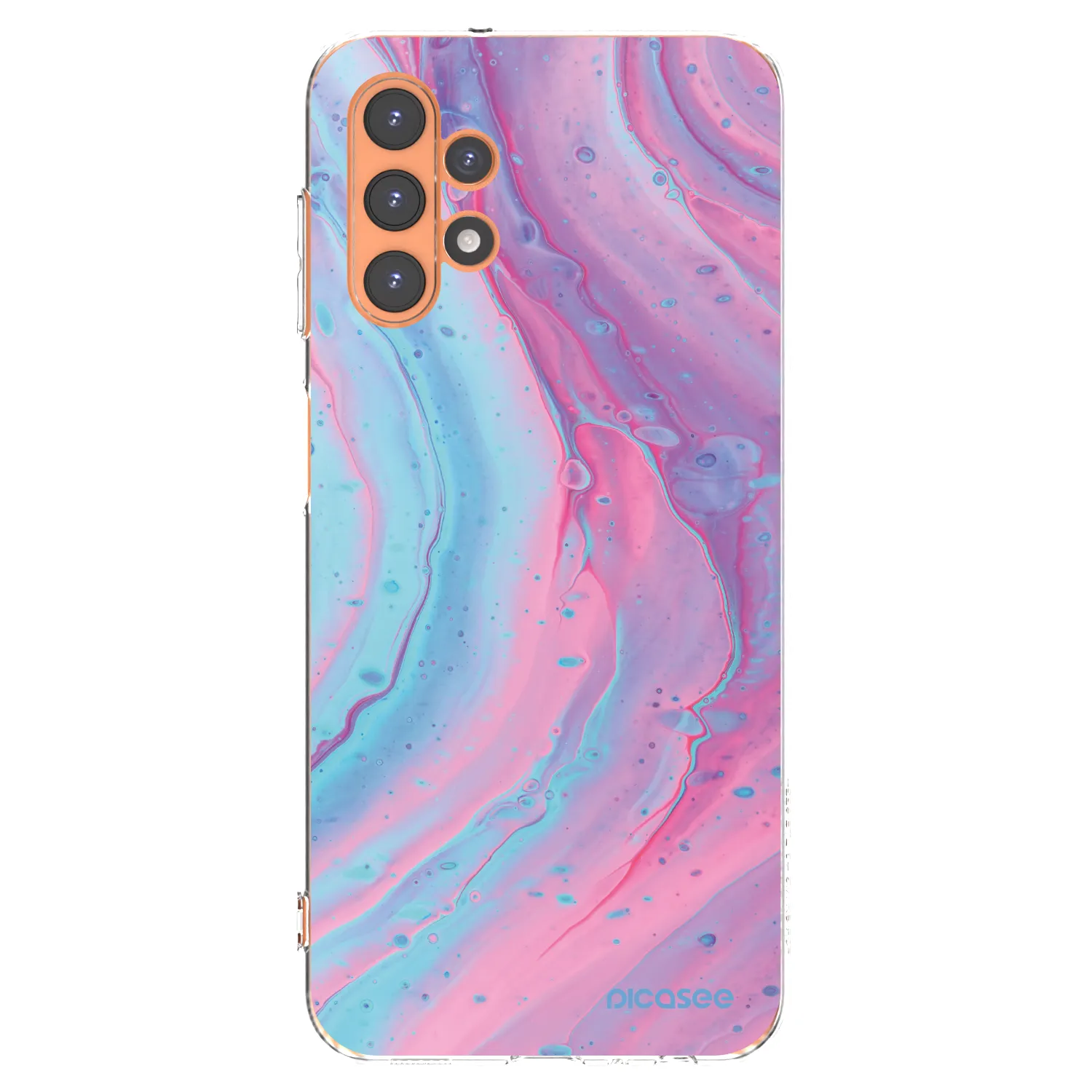 Picasee átlátszó szilikon tok az alábbi mobiltelefonokra Samsung Galaxy A13 5G - Pink liquid