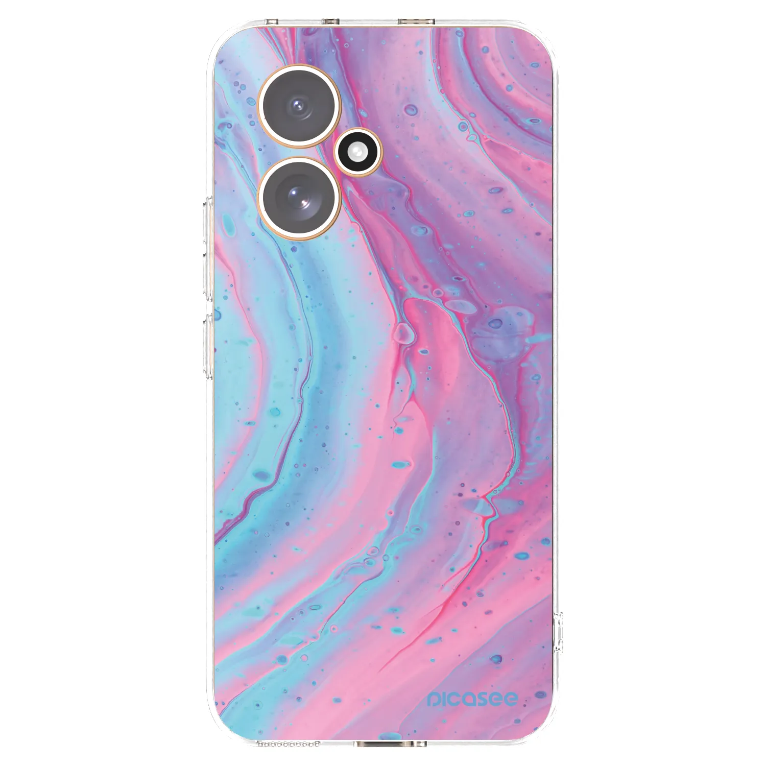 Picasee átlátszó szilikon tok az alábbi mobiltelefonokra Honor 400 5G - Pink liquid
